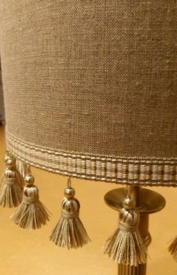 Card-backed lampshade made to order