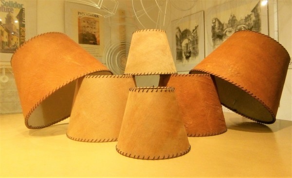 Bespoke, luxurious, hand sewn swathed lampshade made in Ashford, Kent
