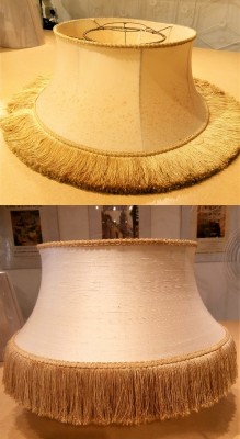 Re-lined lampshade