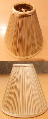 Original lampshade re-covered