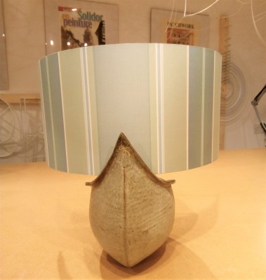Bespoke lampshade "sail" for boat base