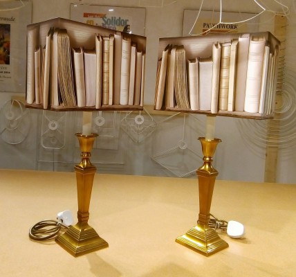 Bespoke rigid lampshades, wallpaper cover