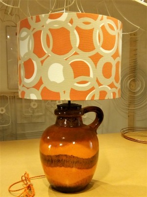 Hand-made card-backed lampshades