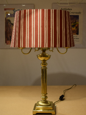 Bespoke rigid lampshades using COM (Customer's Own Material)