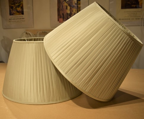 Bespoke knife pleated lampshades