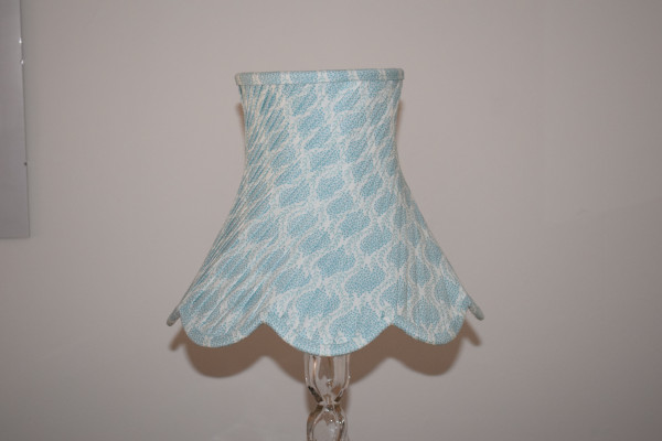 Bespoke, hand-sewn, swathed lampshade